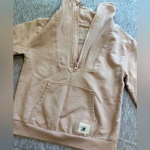 Little Co. Toddler Pink Quarter Zip Sweatshirt, 2T